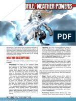 Mutants & Masterminds Power Profile 6 Weather Powers