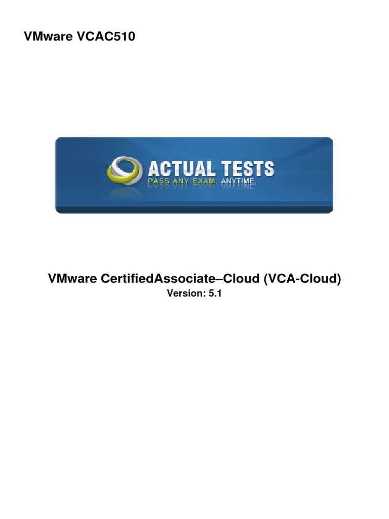Vca Vmware – Vmware Certified Technical Associate – ZVSR