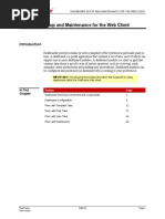 dashboard setup and maintenance for the web client