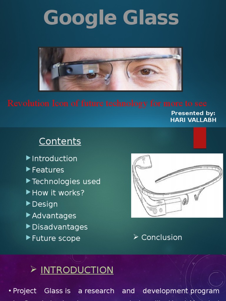 Google Glass: Future of Wearable Tech | PDF | Augmented Reality | Google
