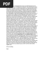 Letter From Kayla Mueller, transcribed