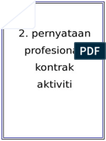 Pernyataan Profesional Kontrak Aktiviti