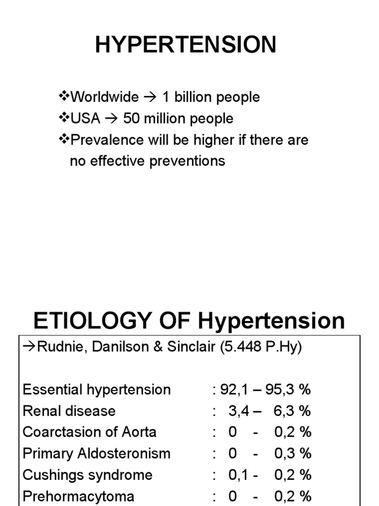 Hypertension Pdf Hypertension Medical Specialties