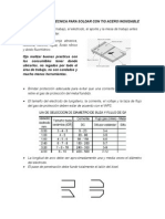 Alistamiento para Soldar Con Tig Acero Inoxidable