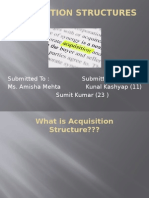 Acquisition Structures bh