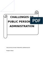 Challenges of Public Personnel Administration