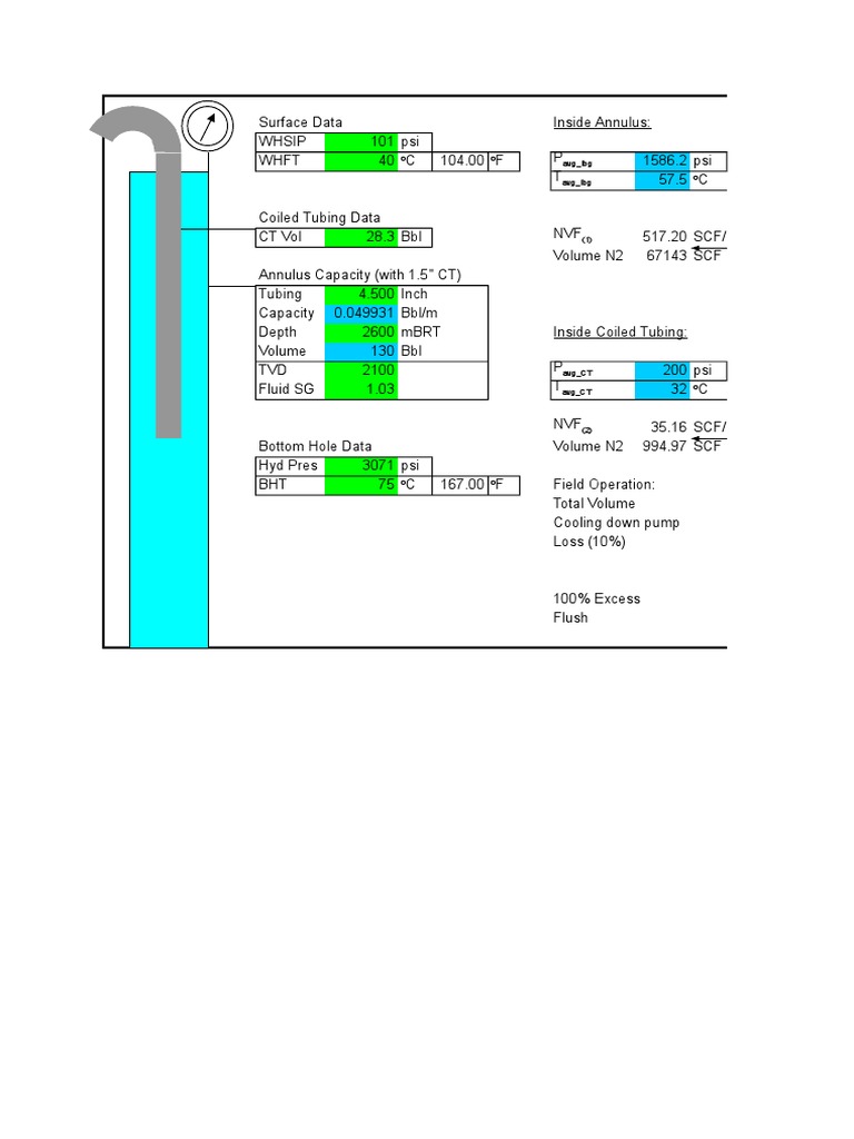 N2 Volume Calculations and Data | PDF | Technology & Engineering