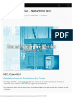 Transformer Protection - Abstract From NEC - EEP