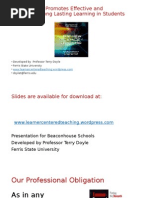 What Makes for Effective Learning and Teaching