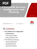 07 FTTX GPON Services Data Planning and Configuration