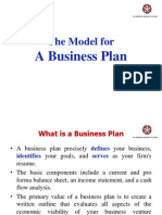 A Model for Business Plan