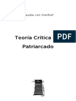 TEORÍA CRITICA DEL PATRIARCADO de Claudia Von Werlhof 1 