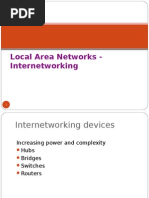 Local Area Networks - Internetworking