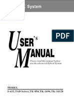 TAD, TK Series PBX Operate Manual PDF