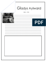 Gladys Aylward Note Booking Page 2