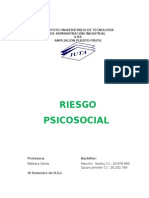 Trabajo Riesgo Psicosocial