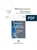 Revista de Mediaciones Sociales y Comunicación
