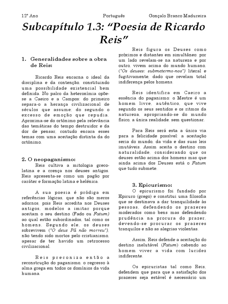 Ricardo Reis Estoicismo Felicidade E Autoajuda - 