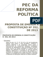 PEC 352-2013 - Apresentacao Esperidiao Amin