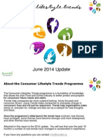 Consumer Lifestyle Trends  June 2014