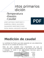 Elementos de Medicion caudal