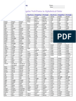 Worksheets Verbs