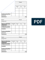 SB Assignment Rubric