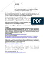 Política y Planificación Social Pautas y Consignas Del Primer Parcial Individual 2013