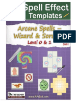 Arcane Spell Effect Templates - SW01 - Wizard & Sorcerer Spells - Level 0 & 1 (6744700)