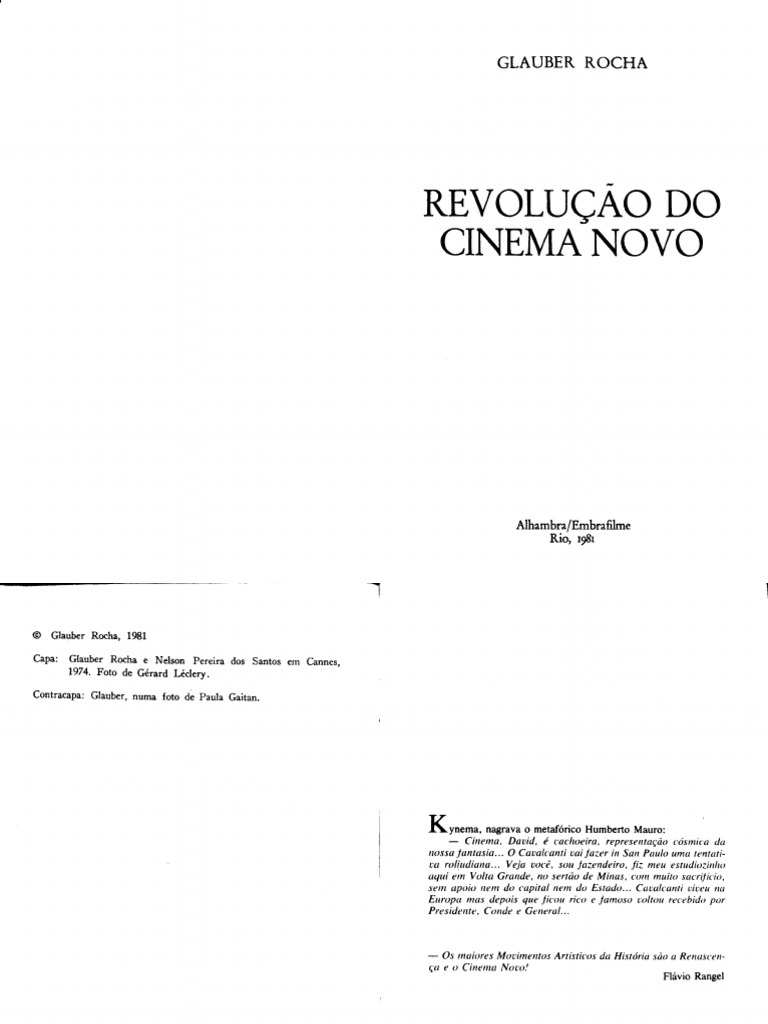 768px x 1024px - ROCHA, Glauber. RevolucÃ£o Do Cinema Novo | PDF