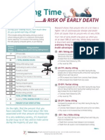Sitting Time and Risk of Early Death