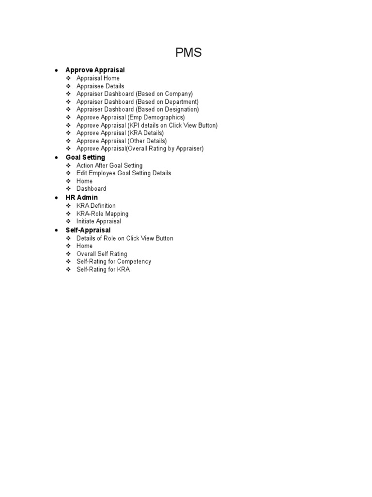 Performance Management System Overview | PDF