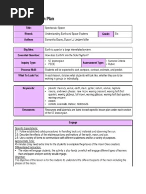 5e lesson plan