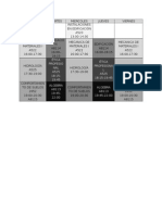 HORARIO SEXTO SEMESTRE