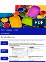 Market Research Report: Paint Industry in India 2015 - Sample