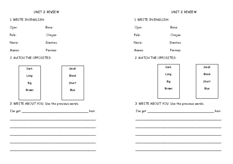 Unit 2 Review Unit 2 Review