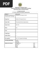 CSC 4201 Networks System Administration