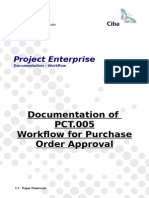 Documentation PCT.005 Workflow Purchase Order Approval