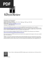 Erwin Panofsky Renaissance and Renascences The Kenyon Review Vol 6 No 2 Spring 1944 PP 2 PDF