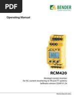 Bender Rcm420 Manual