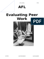 Evaluating Peer Work