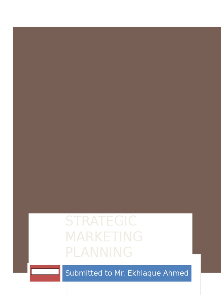 Strategic marketing planning case study