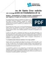 Ciudadanos de Santa Cruz solicita su integración en Ciudadanos (C´s)