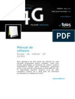 Manual de Utilizare Router de Interior GP DX350