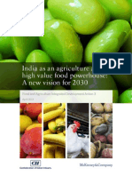 India as an Agriculture and High Value Food Powerhouse