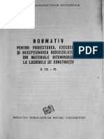 C 112 1970 Normativ Pentru Proiectarea Executarea Si Receptionarea Hidroizolatiilor