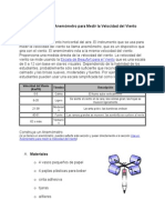 Como Hacer Un Anemómetro