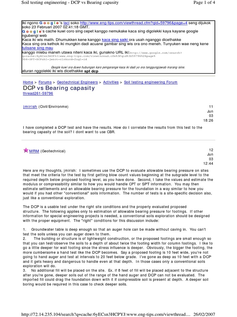 DCP spt2 | PDF | Geotechnical Engineering | Natural Materials