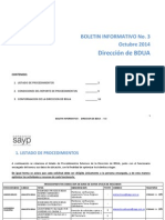 Boletin Informativo No 3 Octubre - Direccion de BDUA