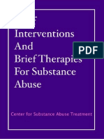 Brief Interventions and Brief Therapy For Substance Abuse